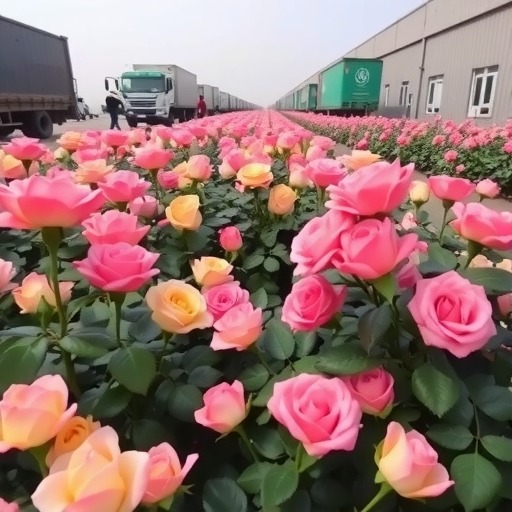 南阳月季基地年产量300万株领跑全国市场