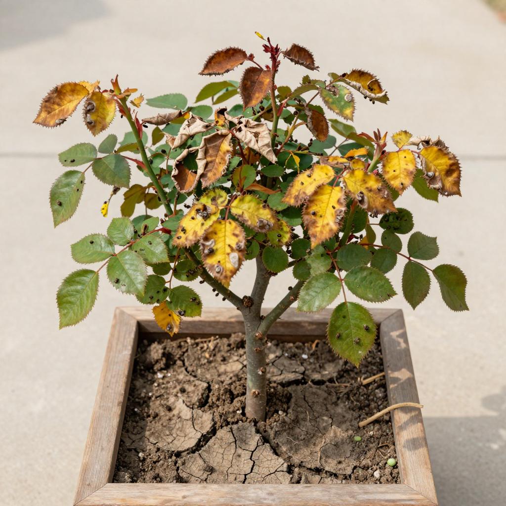 盆栽树状月季掉叶的四大常见原因及养护建议