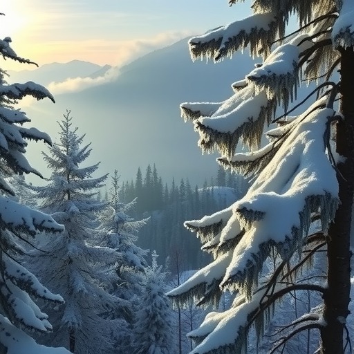 保康高山雾凇景观引人入胜，银装素裹美不胜收