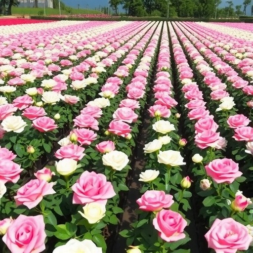 宿迁泗阳：70万株月季绘就巨型“花开图”