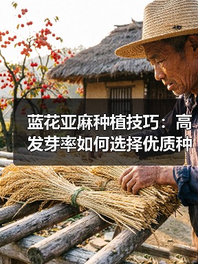 蓝花亚麻种植技巧：高发芽率如何选择优质种子？（图1）