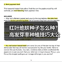 红叶地肤种子怎么种?高发芽率种植技巧大公开!(图2) 红叶地肤种子怎么种?高发芽率种植技巧大公开!(图2)