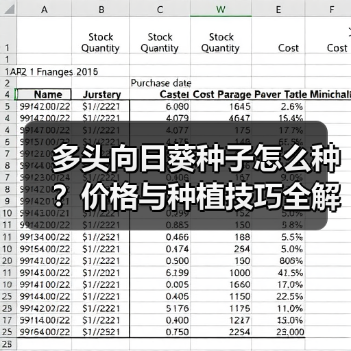多头向日葵种子怎么种？价格与种植技巧全解析（图2）